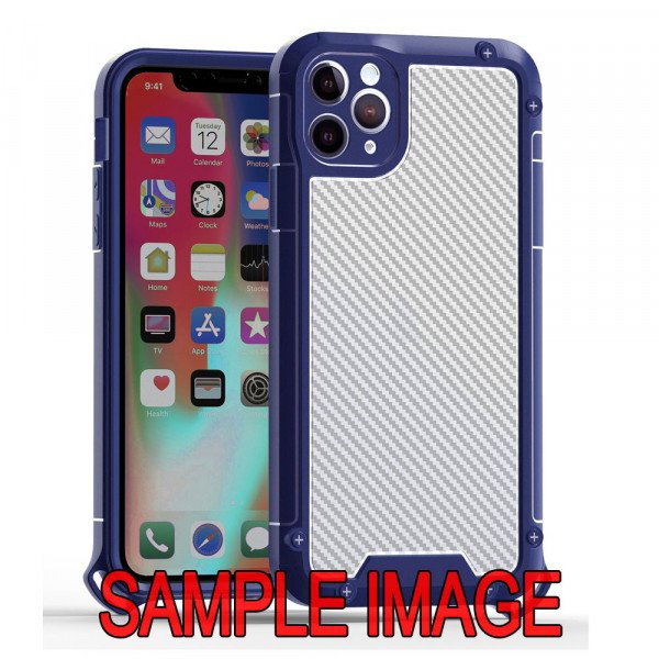 Wholesale Tuff Bumper Edge Shield Protection Armor Case for Samsung Galaxy A20 / A30 / A50 (Navy Blue)